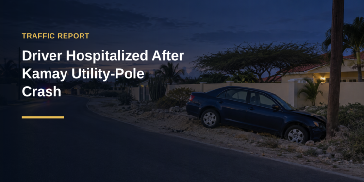 Driver Hospitalized After Kamay Utility-Pole Crash