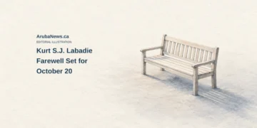 Kurt S.J. Labadie Farewell Set for October 20 Conceptual editorial illustration of an empty generic wooden bench on a simple surface; not the actual funeral venue, ceremony or personal belongings.
