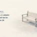 Conceptual editorial illustration of an empty generic wooden bench on a simple surface; not the actual funeral venue, ceremony or personal belongings.