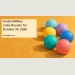 Conceptual editorial illustration of unnumbered colourful lottery balls on a bright tabletop; no actual draw, ticket or winning combination is depicted.