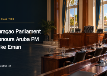 Curaçao Parliament Honours Aruba PM Mike Eman