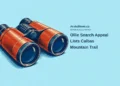 Ollie Search Appeal Lists Calbas Mountain Trail Conceptual woodcut-style illustration of generic binoculars; not Ollie, an actual sighting, search operation or Calbas Mountain Trail.