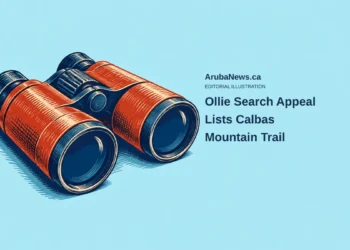 Conceptual woodcut-style illustration of generic binoculars; not Ollie, an actual sighting, search operation or Calbas Mountain Trail.