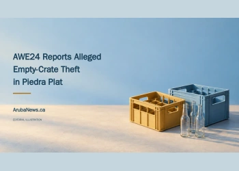 Conceptual editorial illustration of unbranded beverage crates and empty bottles; not evidence or security footage of the alleged theft.