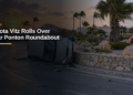 Toyota Vitz Rolls Over Near Ponton Roundabout Toyota Vitz Rolls Over Near Ponton Roundabout