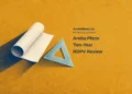 Aruba Plans Two-Year ROPV Review Conceptual editorial illustration of blank rolled paper and a plain drafting triangle; not an actual land-use map, official plan or proposed development design.