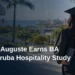 Salem Auguste Earns BA With Aruba Hospitality Study