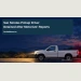 Conceptual editorial illustration of a stationary generic white pickup and distant emergency-light reflections; not a photograph of the reported San Nicolas incident.