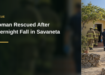 Woman Rescued After Overnight Fall in Savaneta