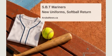 S.B.T Mariners Unveil New Uniforms During Softball Return Conceptual editorial illustration of a plain jersey and softball equipment; not a photograph or reproduction of the S.B.T Mariners uniform.