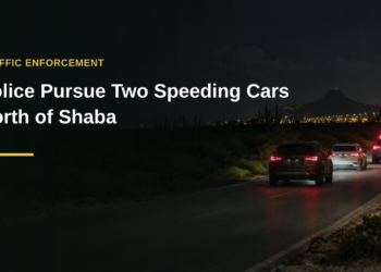 Police Pursue Two Speeding Cars North of Shaba