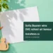 Conceptual editorial illustration of art materials and wooden animal shapes, not Sofia Buunen or her actual winning artwork.