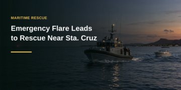 Emergency Flare Leads to Rescue Near Sta. Cruz