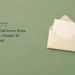 Conceptual editorial illustration of a blank ivory card in an open envelope beside a coral paper ribbon on sage-green paper, with the headline Stem Cell Donor Drive Set for October 24 in Noord and ArubaNews.ca branding.