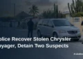 Police Recover Stolen Chrysler Voyager, Detain Two Suspects