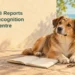 Conceptual editorial illustration, not the actual dog or training centre: a calm mixed-breed dog beside a blank notebook and woven leash on a sunny terrace, with the Tito Laclé headline and ArubaNews.ca branding.