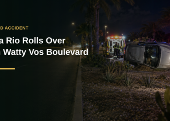 Kia Rio Rolls Over on Watty Vos Boulevard