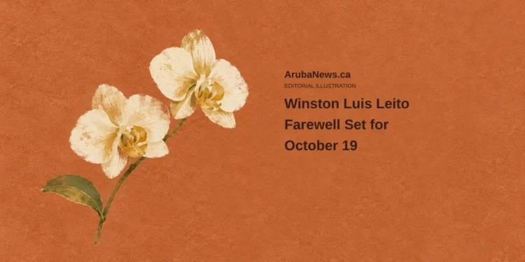 Winston Luis Leito Farewell Set for October 19 Conceptual editorial illustration of a simple orchid stem on a warm-toned surface; not a portrait, an actual funeral or the family’s belongings.